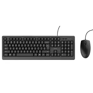 Klaviatūra Trust TKM-250 Peles iekļauta Office USB QWERTZ vācu melna