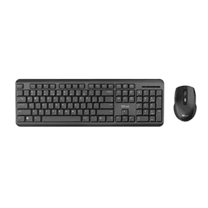 Keyboard Trust TKM-350 Mouse included Office RF Wireless QWERTZ German Black
