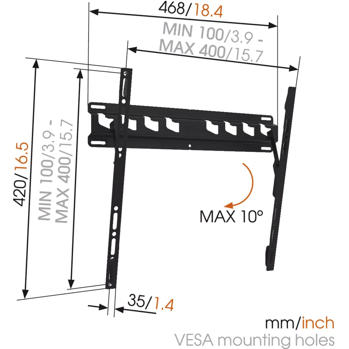 Vogel's MA3010-A1 tilt wall mount for 32–55 inch Photo 4
