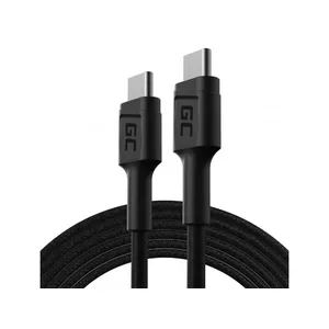 USB-C to USB-C cable Green Cell KABGC29 2 m, USB 2.0, 60 W PD, black