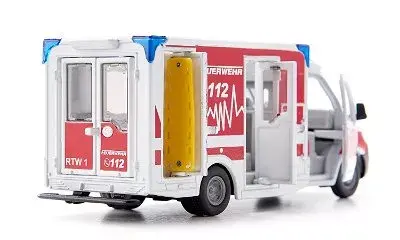 Модель автомобиля Скорой помощи Siku Mercedes-Benz Sprinter Miesen Type C Photo 3