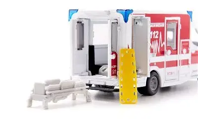 Модель автомобиля Скорой помощи Siku Mercedes-Benz Sprinter Miesen Type C Photo 4