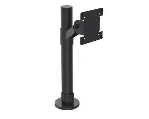 Ergonomic Solutions SpacePole SPV1101-FX-02 statīva stiprinājums līdz 27 collu ekrāniem ar VESA 75x75 un 100x100 atbalstu, melns metāls