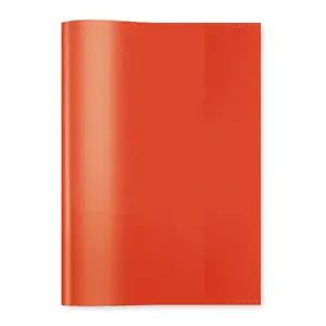 Exercise book cover HERMA A5 transparent/red PP