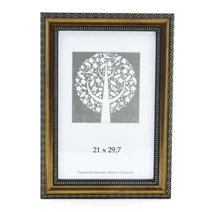 Photo frame SAVEX 200-11375 A4 (21×29.7 cm) brown plastic with ornament