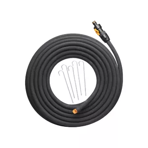 Шланг для полива Fiskars 1025935 — резиновый, 15 м, поверхностный, стойкий к УФ, чёрный, Ø 39 мм