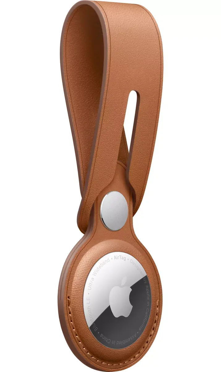 Петля для ключей Apple AirTag Leather Loop Saddle Brown Photo 2