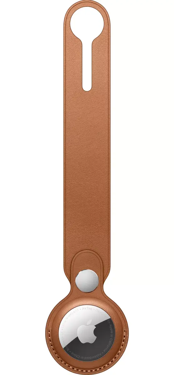 Петля для ключей Apple AirTag Leather Loop Saddle Brown Photo 3