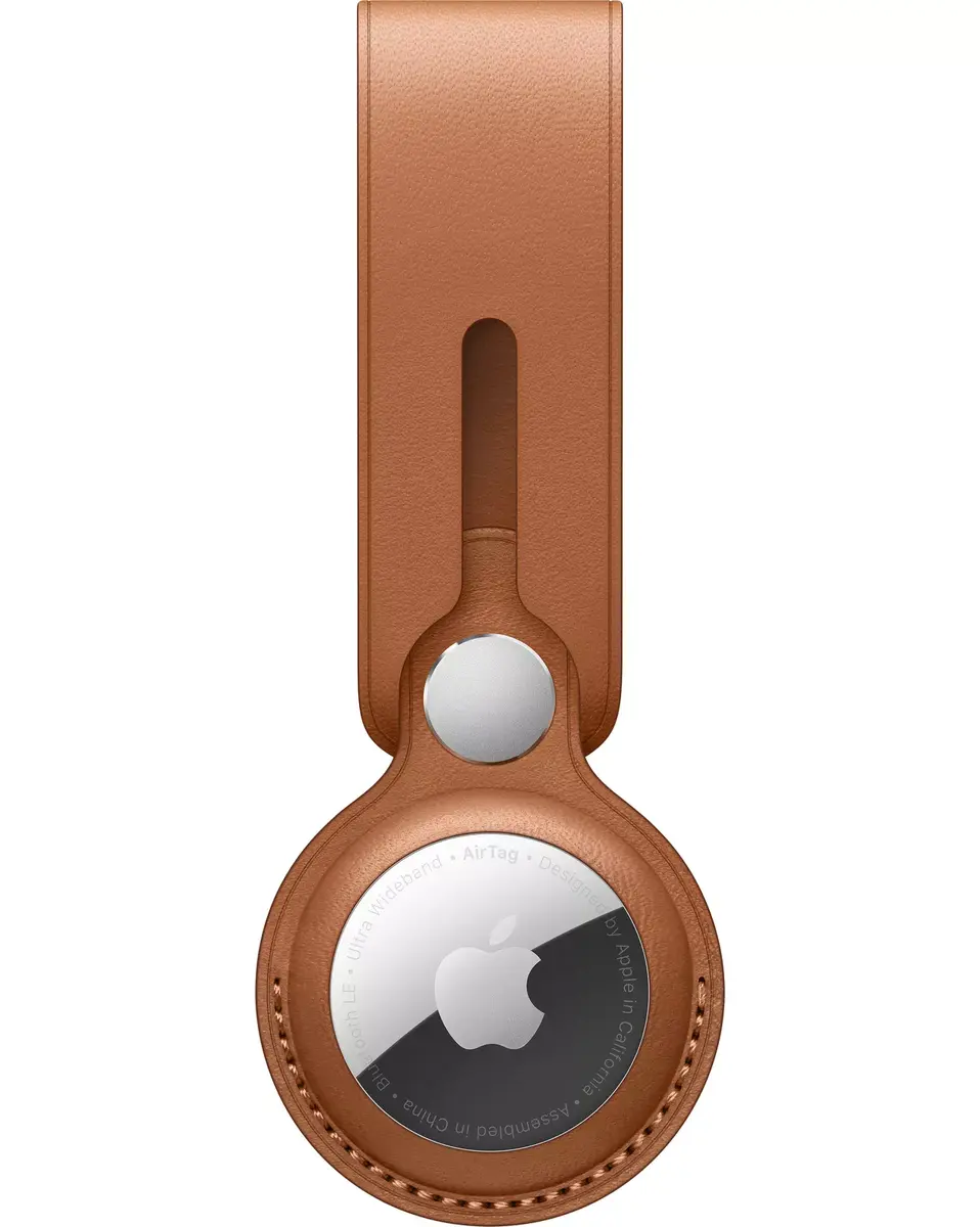 Петля для ключей Apple AirTag Leather Loop Saddle Brown Photo 4
