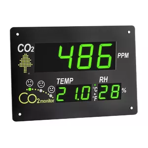 Wall-mounted gas detector tfa dostmann AIRCO2NTROL OBSERVER — Carbon monoxide (CO), LED display, AC 100–240V