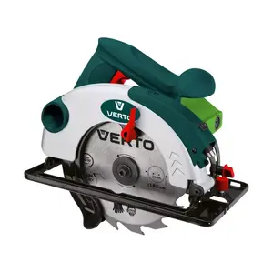 Пила циркулярная Verto 52G684, 1200 Вт, диск 185 мм, 5500 об/мин, глубина реза 65 мм, питание AC 230 В