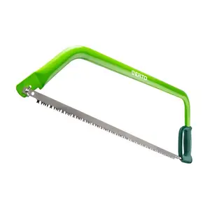Bow saw Verto 15G155 — 76 cm metal blade for cutting wood, green handle