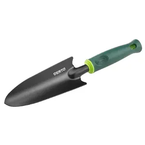Garden trowel Verto 15G406 — steel blade, black/green, 350 mm