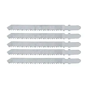 Jigsaw blades Verto 64H205, stainless steel, 100 mm length, for wood and plastic, pack of 5