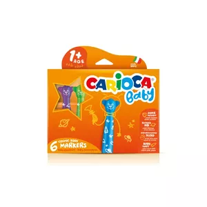 Фломастер Carioca Teddy Marker 1+ Extra Bold Multicolour 6 шт.