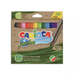 Carioca Eco Family Jumbo flomāsters Daudzkrāsains 12 pcs