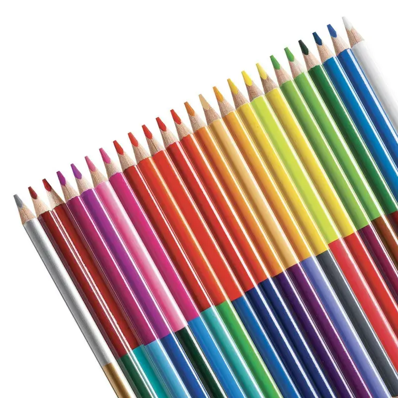 Carioca BI-Color Triangular colored pencils 12 pcs Photo 2