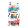 Carioca BI-Color Triangular colored pencils 12 pcs Photo 3