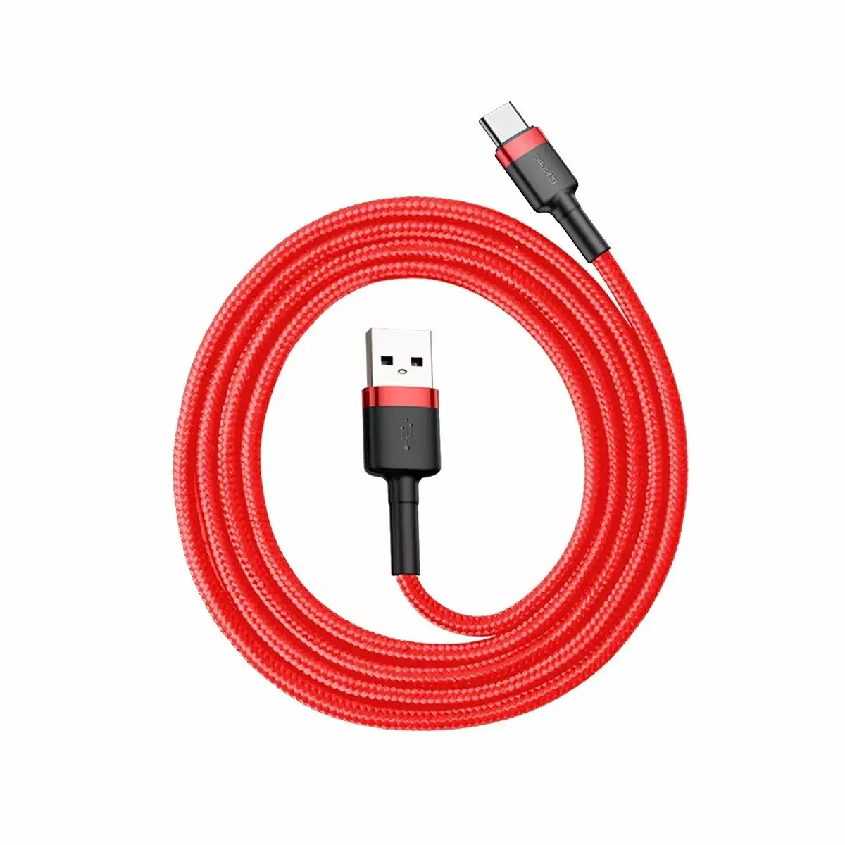 Baseus Cafule kabelis USB-A uz USB-C 3A 1 m (sarkans+melns) Photo 2