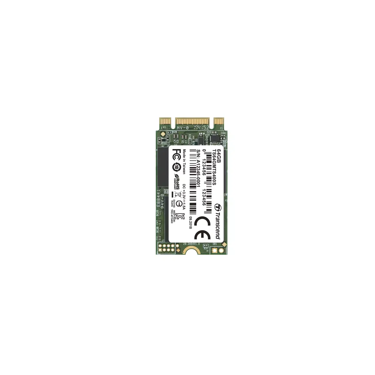 SSD диск Transcend 64GB TS64GMTS400S Photo 2
