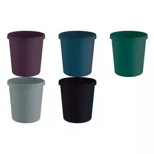 helit atkritumu urna "zaļais vācietis", 18 litri, zila, apaļa, ar visu satveršanas malu, no pārstrādātas plastmasas - 1 gabals (H6405834)