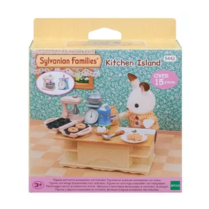 Spēļu virtuves sala Sylvanian Families no Epoch — PVC komplekts, daudzkrāsains, 3–99 gadi