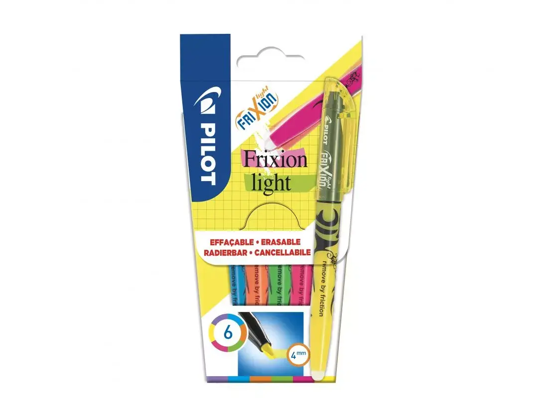 Pilot FriXion Light Daudzkrāsains 6 pcs