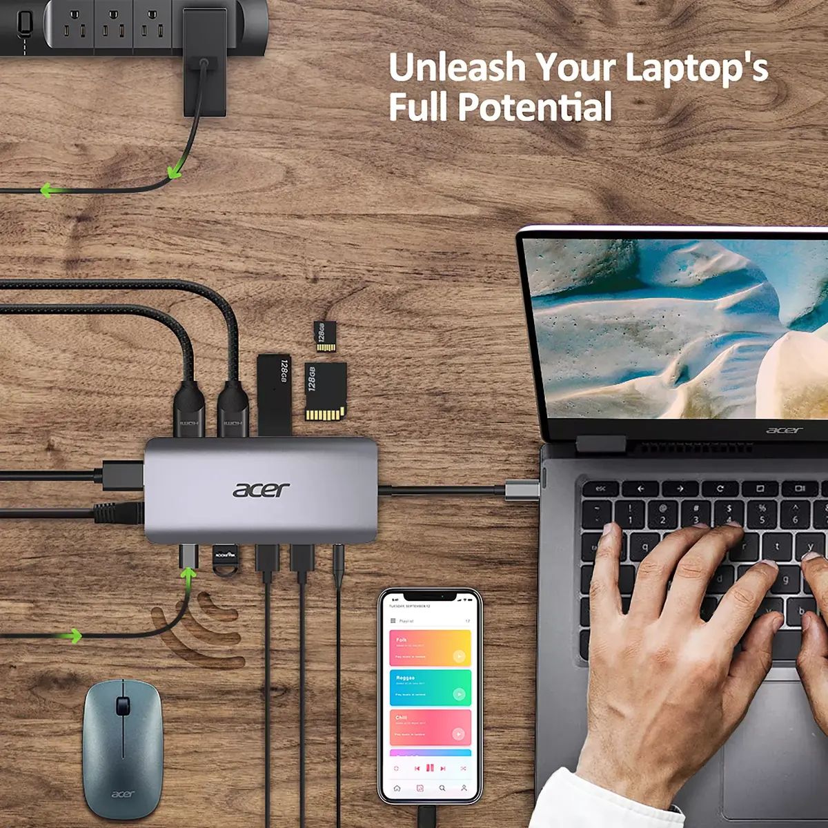 Hubs Acer 12in1 Type C port Photo 9
