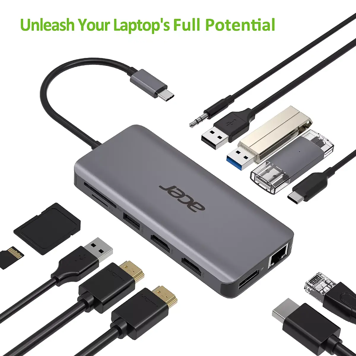 Hubs Acer 12in1 Type C port Photo 10