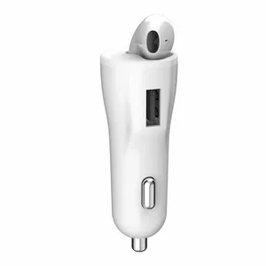 Car charger XO CB1 with Bluetooth 5.0 earphones, in-car USB charging and wireless earbuds