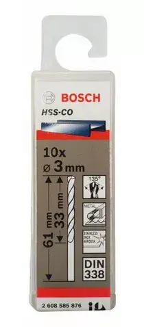 Сверло спиральное Bosch HSS-Co DIN 338 Photo 2