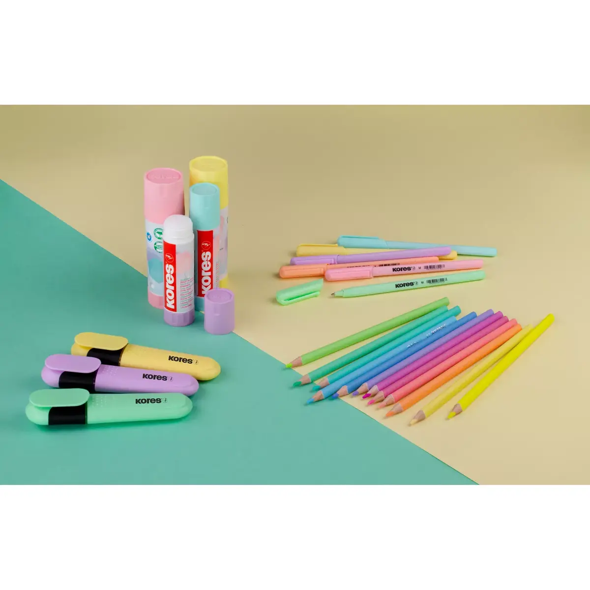 Цветные карандаши KORES KOLORES PASTEL 3 мм, 12 цветов Photo 7