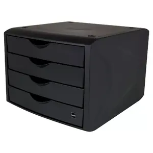 Desk Tray Organizer Helit H6429595 Plaster Black