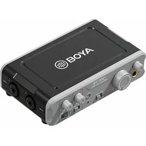 Audio adapter Boya BY‑AM1 3.5mm jack — smartphone-compatible adapter for TRS/TRRS microphones