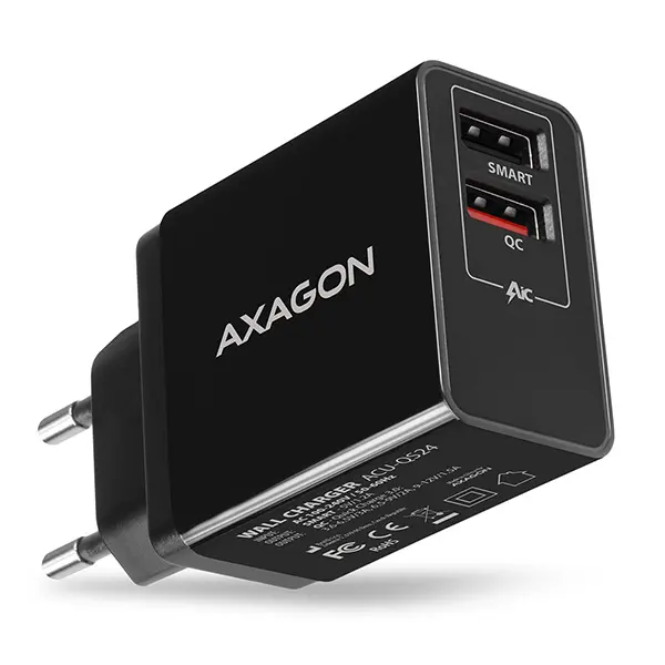 Сетевое зарядное устройство AXAGON ACU-QS24 24Вт с 2 USB Photo 12