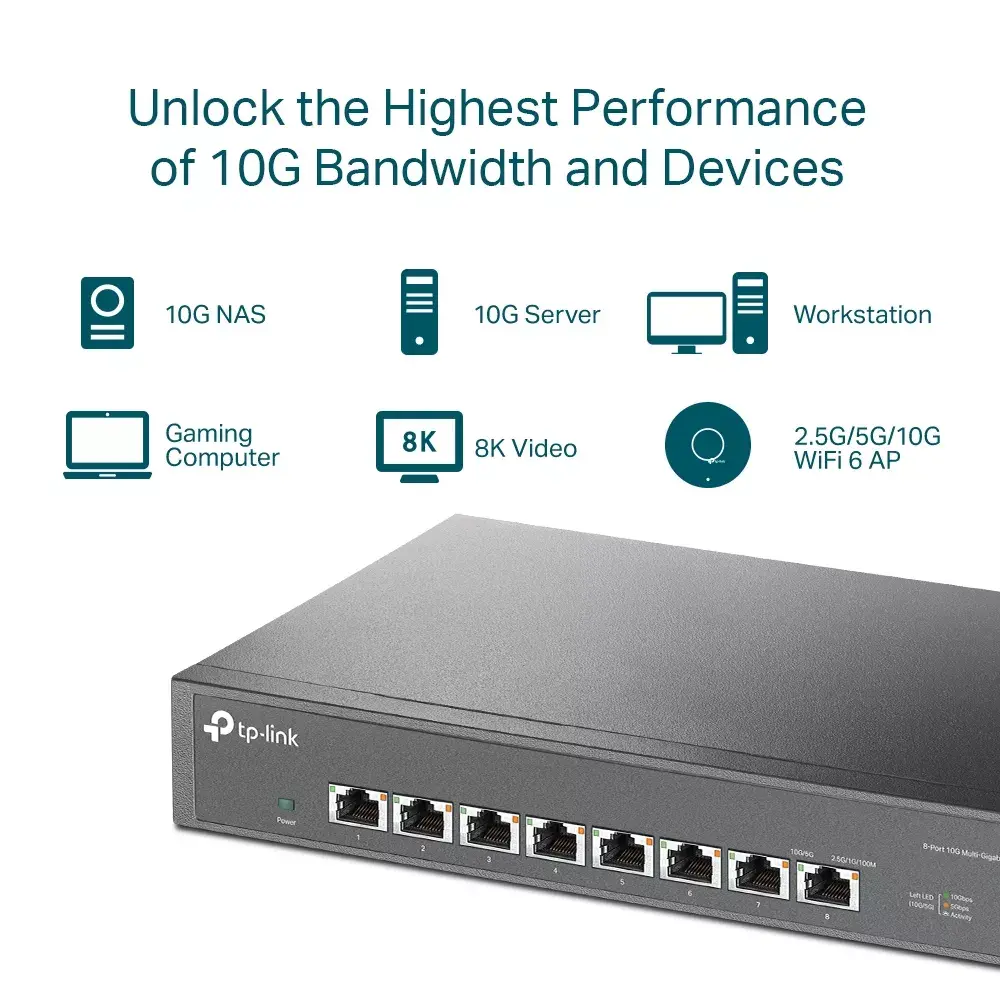 Neadministrējams slēdzis TP-Link TL-SX1008 Photo 5