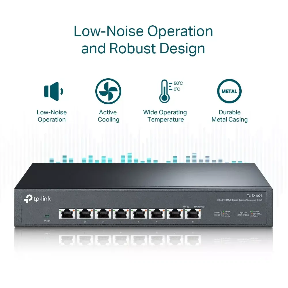 Neadministrējams slēdzis TP-Link TL-SX1008 Photo 7