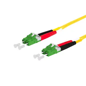 Fibre optic cable METZ CONNECT 151P1JAJA10E 1m LC/APC Yellow