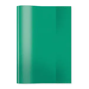 Exercise book cover HERMA PP A5 transparent/dark green