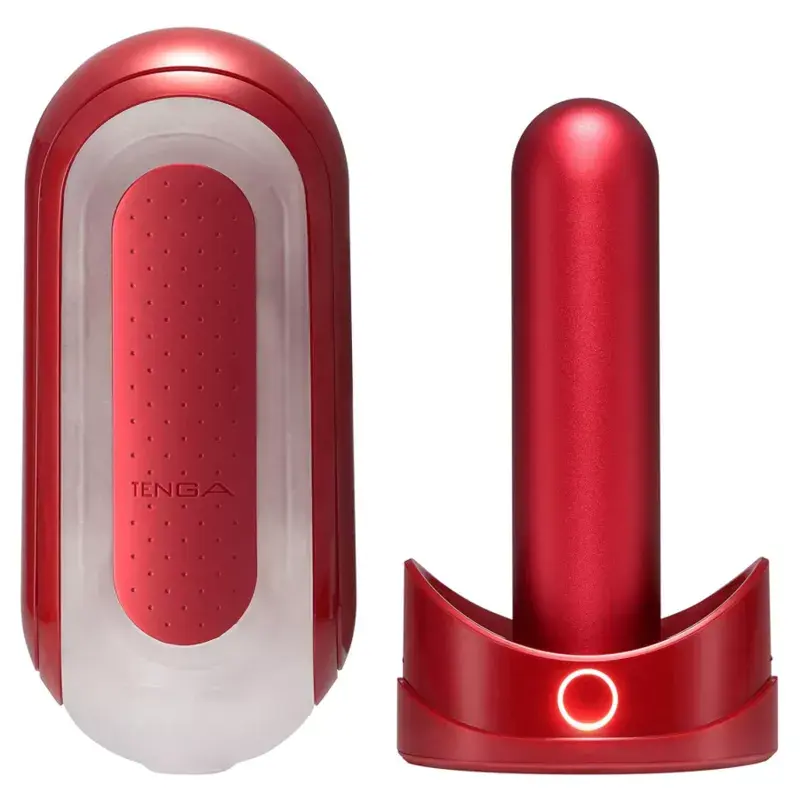 Мастурбатор TENGA Silicone Red с нагревающей палочкой Photo 2
