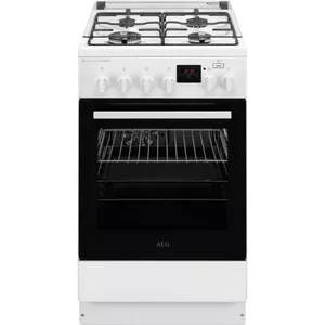 AEG CKB56480BW Freestanding cooker Electric Gas White A