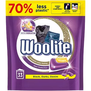 Veļas kapsulas Woolite Black Dark, Woolite, 33 gab. tumšai veļai