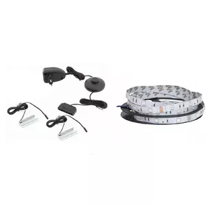 Surface-mounted LED lighting Cama Meble QIU 200 — blue, AC power, 1 pc
