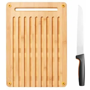 Набор: разделочная доска и хлебный нож Fiskars 1057551