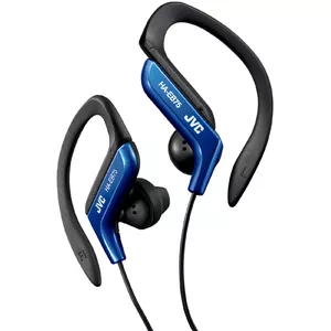 Wired sports in-ear ear-hook headphones JVC HA-EB75 — 16–20000 Hz, 1.2 m cable, blue/black