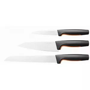 Kitchen knife set Fiskars Functional Form 3 pcs 105755 — stainless steel blades, ergonomic handles
