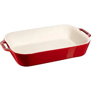 Ceramic Platter Staub 40511-148 4.5 ltr Red — serving dish, 4.5 L capacity