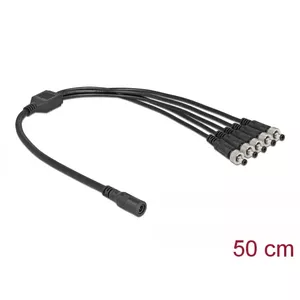 Cable splitter DeLOCK 86590 5.5 x 2.1 mm 1 x female to 5 x male screwable