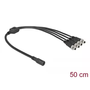 Разветвитель кабеля DeLOCK 86588 5.5 x 2.1 мм 1 x female на 4 x male с винтовым соединением