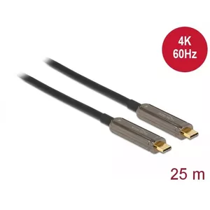 Aktīvā optiskā USB-C video kabelis DeLOCK 84126 4K 60 Hz 25 m